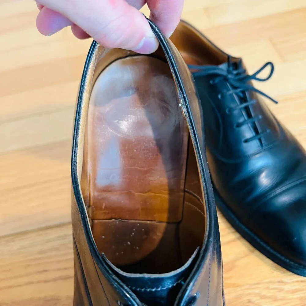 Church's Men's Black Leather Cap Toe Oxford Shoes US 8.5 Made in England